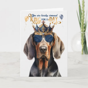 Carte Noir Tan Coonhound King pour une journée d'anniver