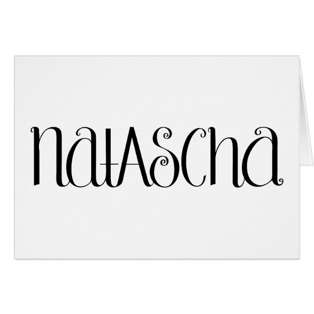 Carte noire Natascha (Devant horizontal)