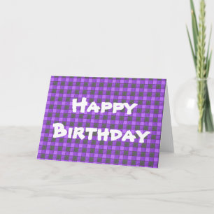 Carte noire pourpre de joyeux anniversaire de