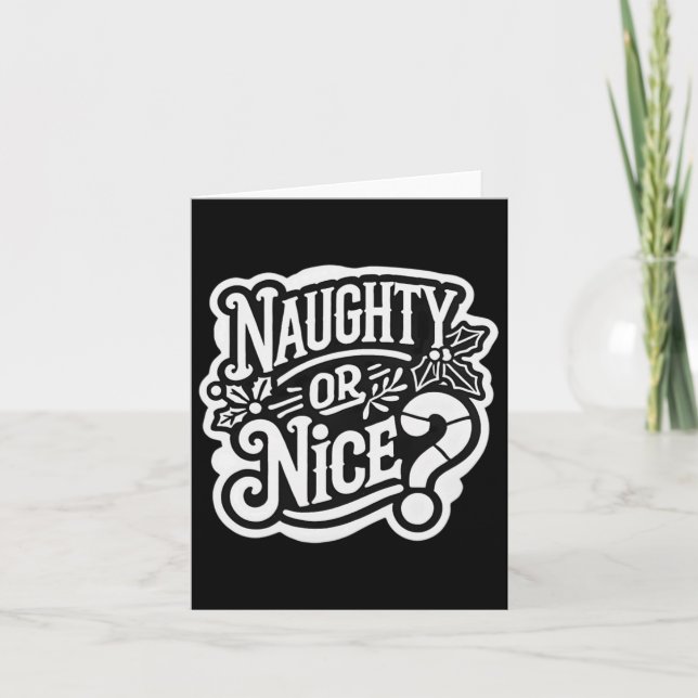Carte Noisette De Noël Ou Sympa (Devant)