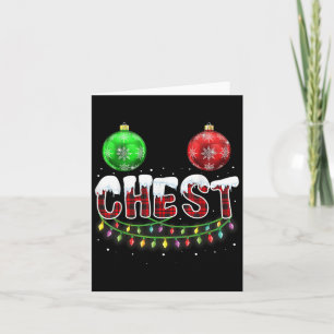 Carte Noix de poitrine Noël T Chemise jumelée Couple poi