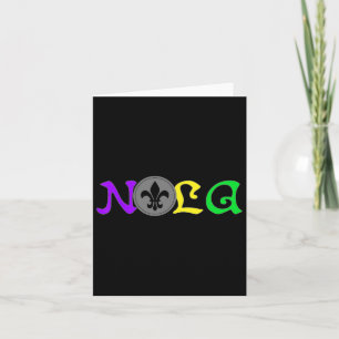 Carte Nola New Orleans Mardi Gras 504