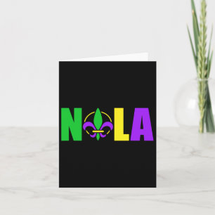 Carte Nola Nouvelle-Orléans Louisiane 504 Fleur-de-lis M