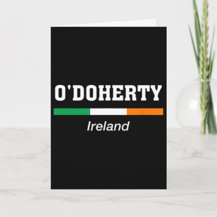 Carte Nom de famille irlandais O'doherty St Patricks Day