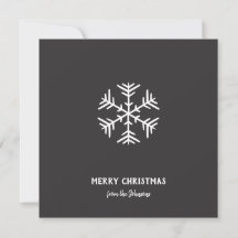 Nom de famille personnalisé Joyeux Noël Flocon de