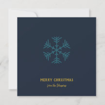 Nom de famille personnalisé Joyeux Noël Flocon de
