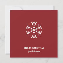 Nom de famille personnalisé Joyeux Noël Flocon de