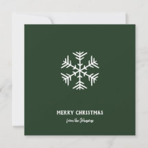 Nom de famille personnalisé Joyeux Noël Flocon de