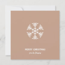 Nom de famille personnalisé Joyeux Noël Flocon de