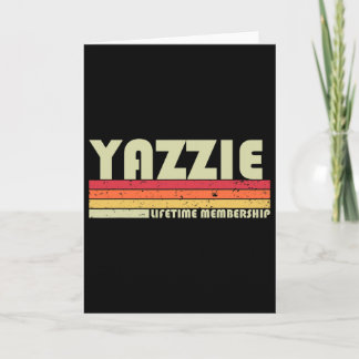 Carte Nom de famille Yazzie Drôle Rétro Vintage 80s 90s 