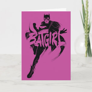 Carte Nom de la brosse d'encre Batgirl