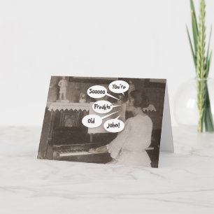 Carte Nom de la Personnaliser Humour foncé Vintage Photo