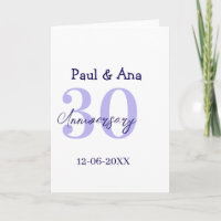nom de lettre gras violet 30e anniversaire simple 
