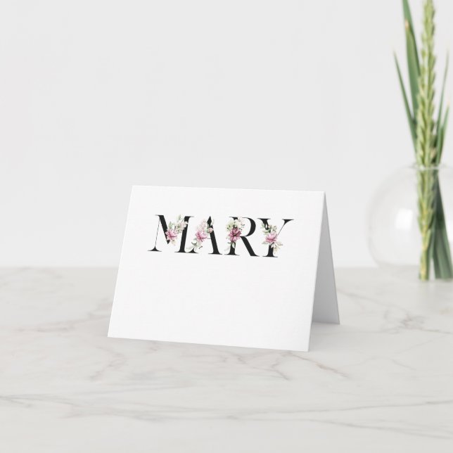Carte Nom Marie (Devant)