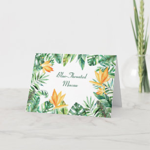Carte Nom personnalisé de perroquet Félicitations Nouvea