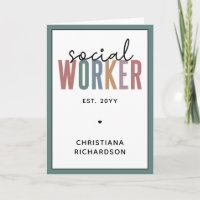 Nom personnalisé Diplôme d'un travailleur social