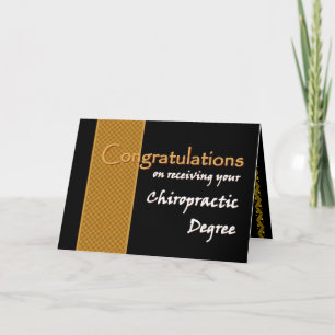 Carte NOM PERSONNALISÉ Félicitations - Diplôme Chiroprat