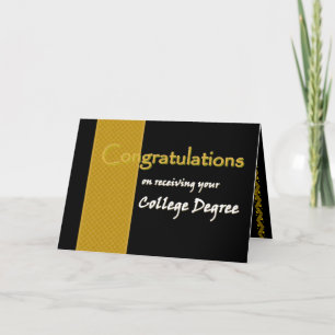 Carte NOM PERSONNALISÉ Félicitations - Diplômé du Collèg