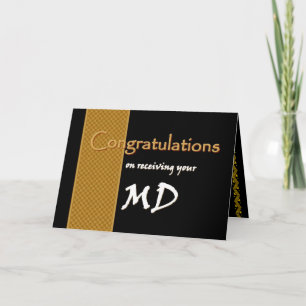Carte NOM PERSONNALISÉ Félicitations - M.D.