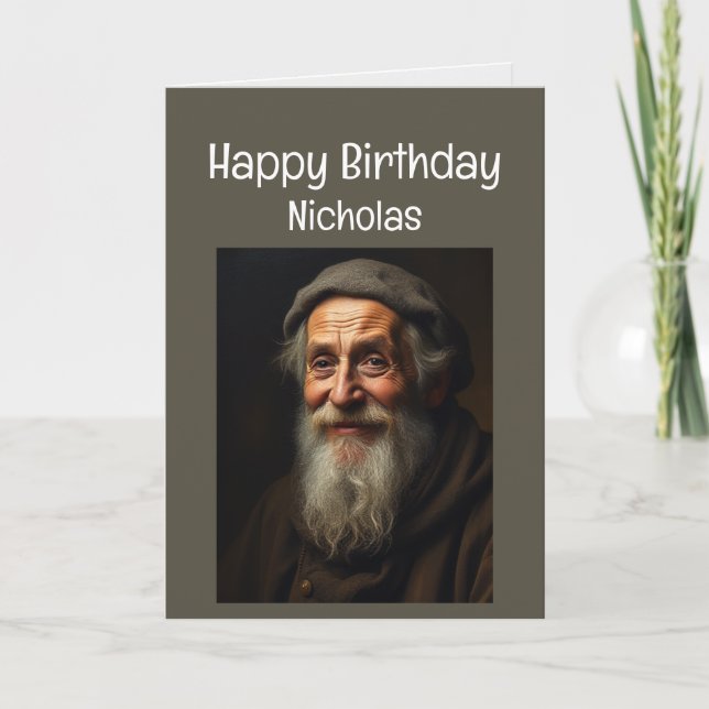 Carte Nom personnalisé Funny Anniversaire Vous oubliez (Devant)