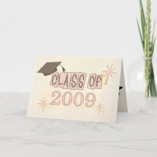 Carte Nom personnalisé Girl's Retro Style Graduation