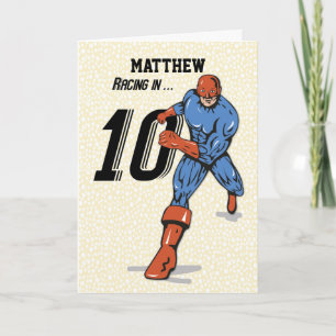 Carte Nom personnalisé, Matthew, Superhéros du 10e anniv