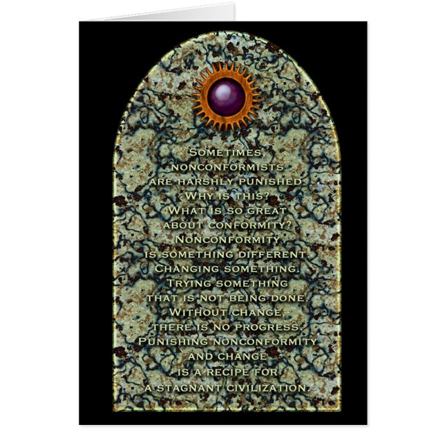 Carte non conformiste (Devant)