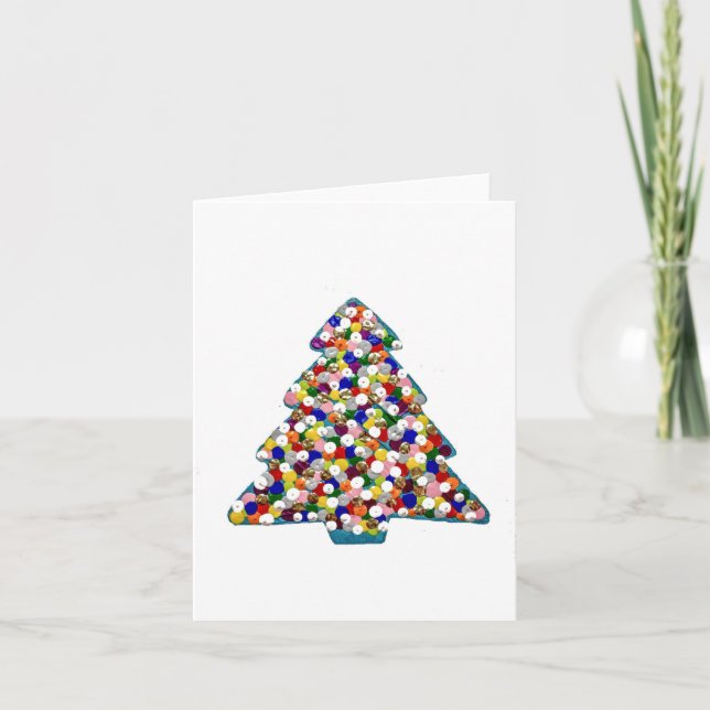 Carte non écrite de Noël bleue (Devant)