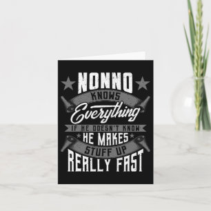 Carte Nonno Sait Tout Amusant Nonno Fête des pères Gif