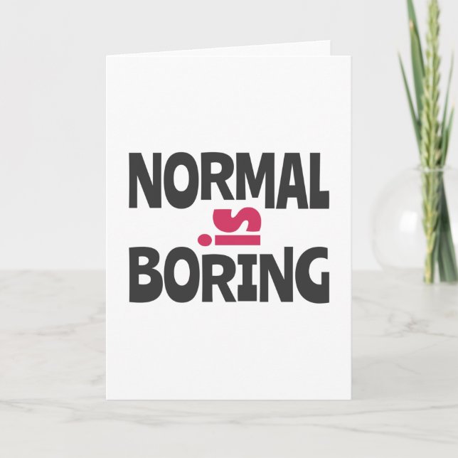 Carte Normal is Boring (Devant)