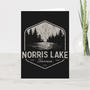 Carte Norris Lake Tennessee Extérieur Vintage