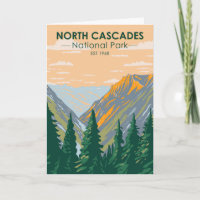 North Cascades National Park Washington Vintage