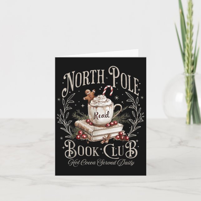 Carte North Le Book Club Christmas Boish Xmas Books Lo (Devant)