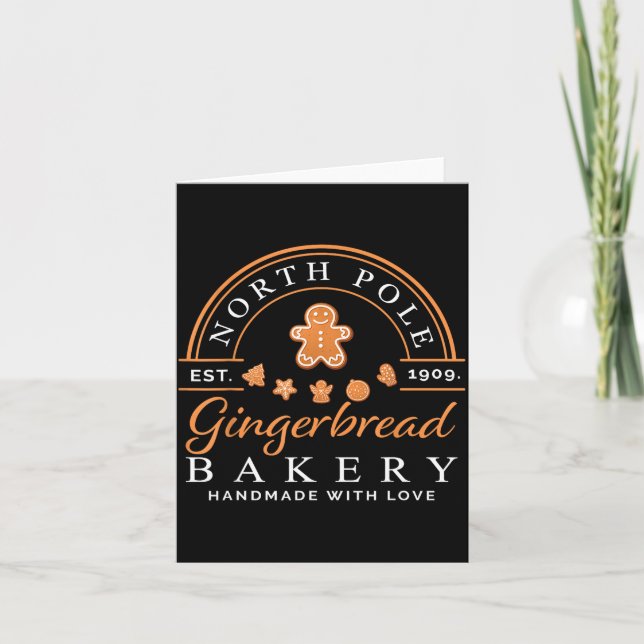 Carte North Le Gingerbread Bakery Baking Christmas Party (Devant)
