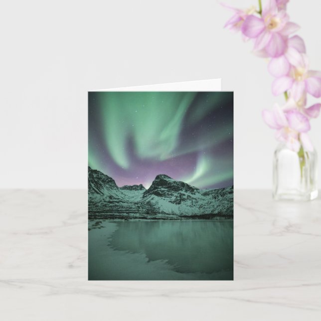Carte Northern Lights Nature Photo (Orchidée)