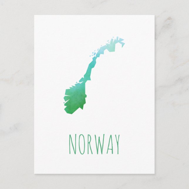 Carte Norvège (Devant)