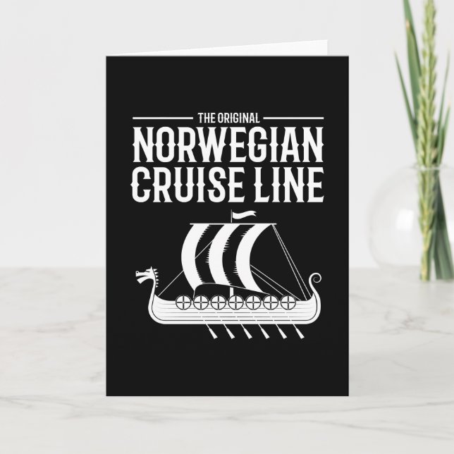 Carte Norwegian Cruise Line Vikings Nordic (Devant)