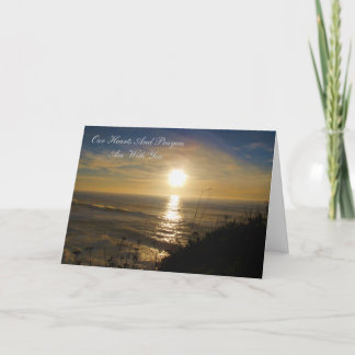 Carte Nos coeurs et prières sont avec vous