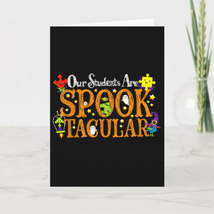 Carte Nos élèves sont formidables Halloween Autisme Évei