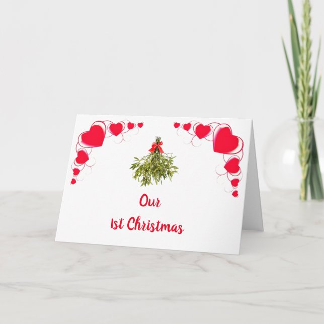 Carte NOS PLANS DE "1er NOËL ENSEMBLE" POUR "NOUS" (Devant)