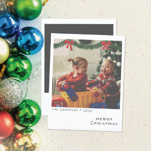 Carte Nostalgique Instant Photo Christmas