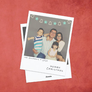 Carte Nostalgique Instant Photo Christmas