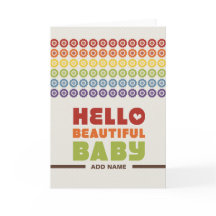 Not Straight Design - Hello Beautiful Baby card