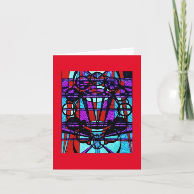 Carte Nota Vierge (Art Déco/Steampunk) (Devant)