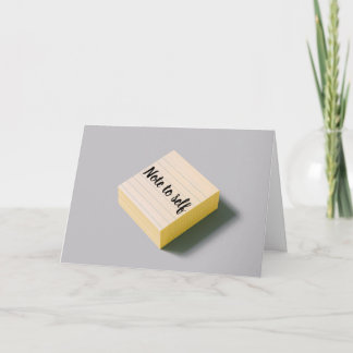 Carte Note à soi, ne suez pas les petits trucs