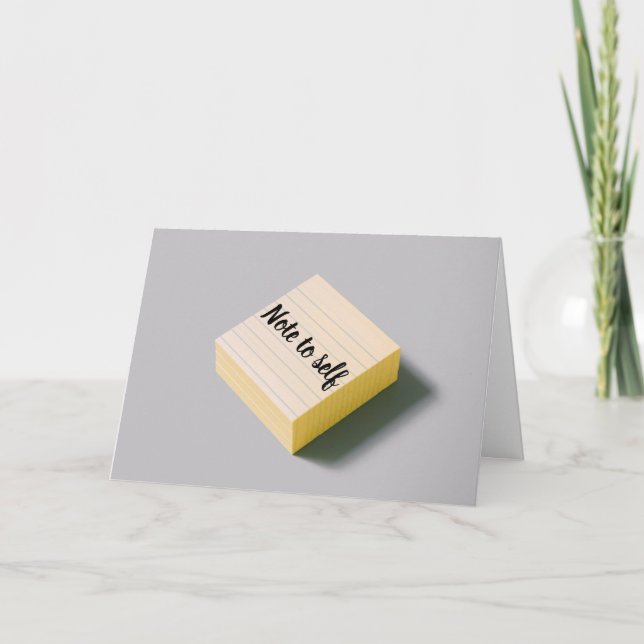 Carte Note à soi, ne suez pas les petits trucs (Devant)