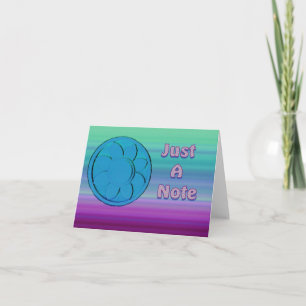 Carte note bleu et violet