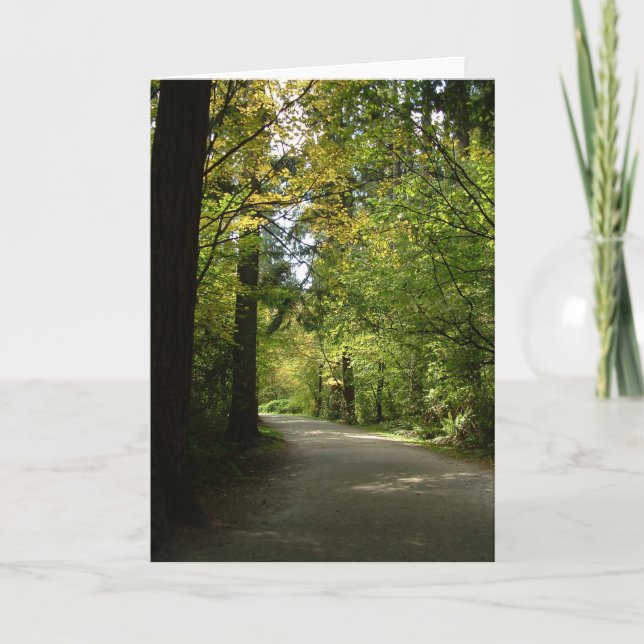 Carte Note Card - Burnaby's Central Park in Spring (Devant)