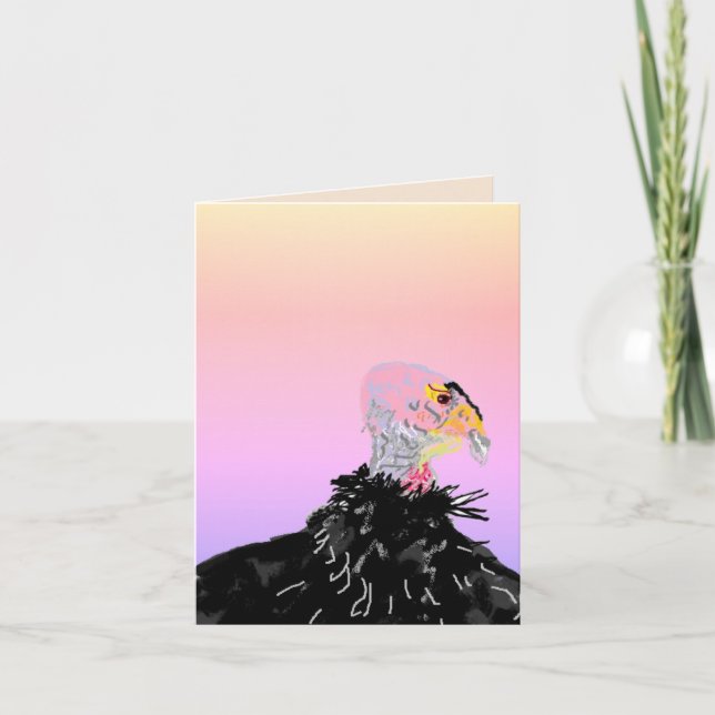 Carte Note : Condor California, Gymnogyps (Devant)