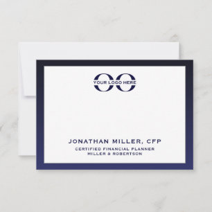 Carte Note de logo d'entreprise pour impression et forma